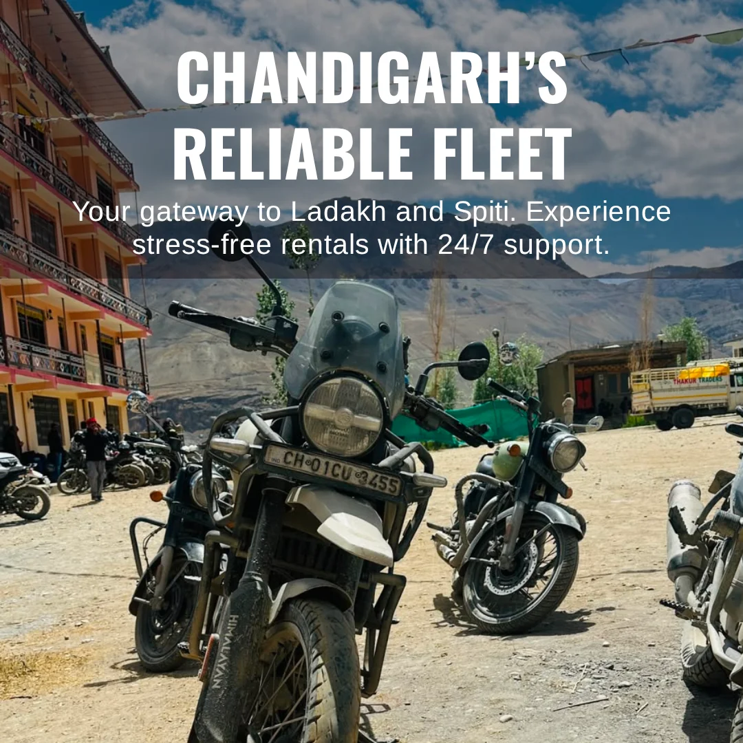 Himalayan 450 rent with helmet in Chandigarh